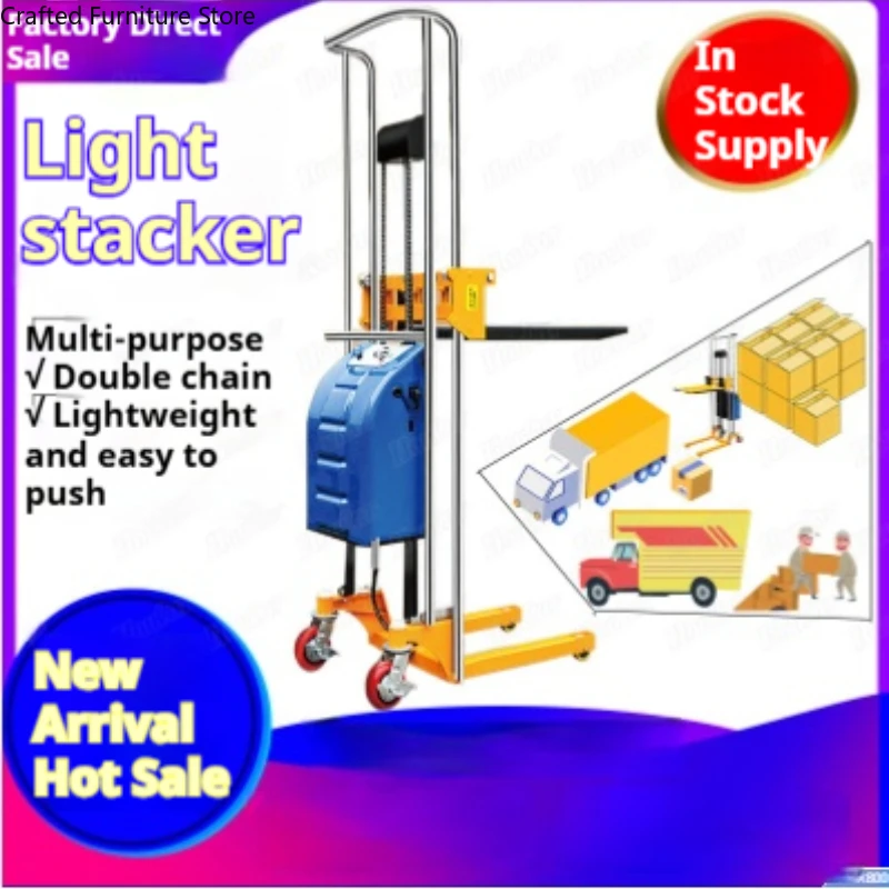 Carretilla Elevadora Eléctrica Ligera, Mini Carretilla Elevadora Automática, Carretilla Elevadora Hidráulica Comercial para Muebles ZY60CC