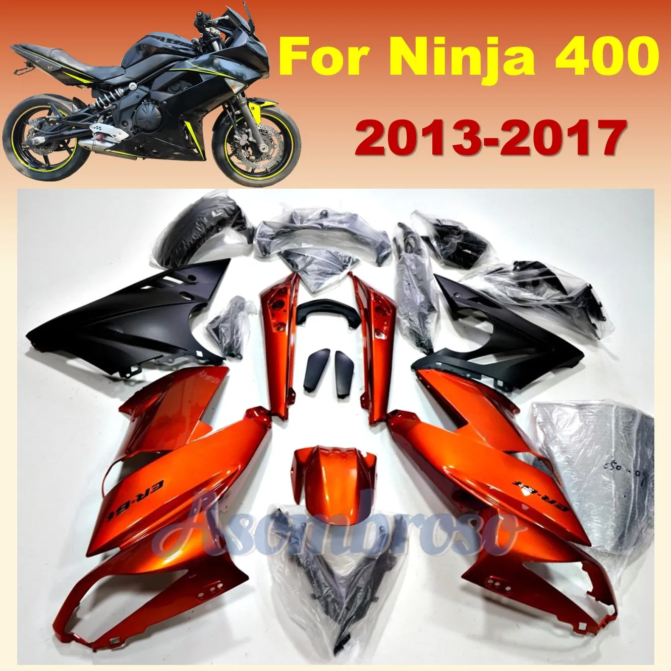 Can Be Customized For Ninja 400 2013 2014 2015 2016 2017 EX400 13-17 ninja400 Motorcycle Parts Full Car Fairing kit Body Kit