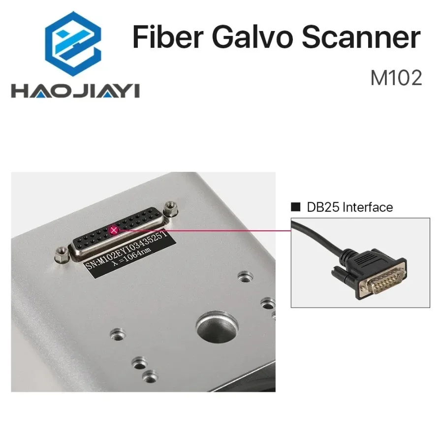 1064nm Fiber Laser Scanning Galvo Head Set M102 10mm Beam 2000mm/s Galvanometer Scanner System with Power Supply