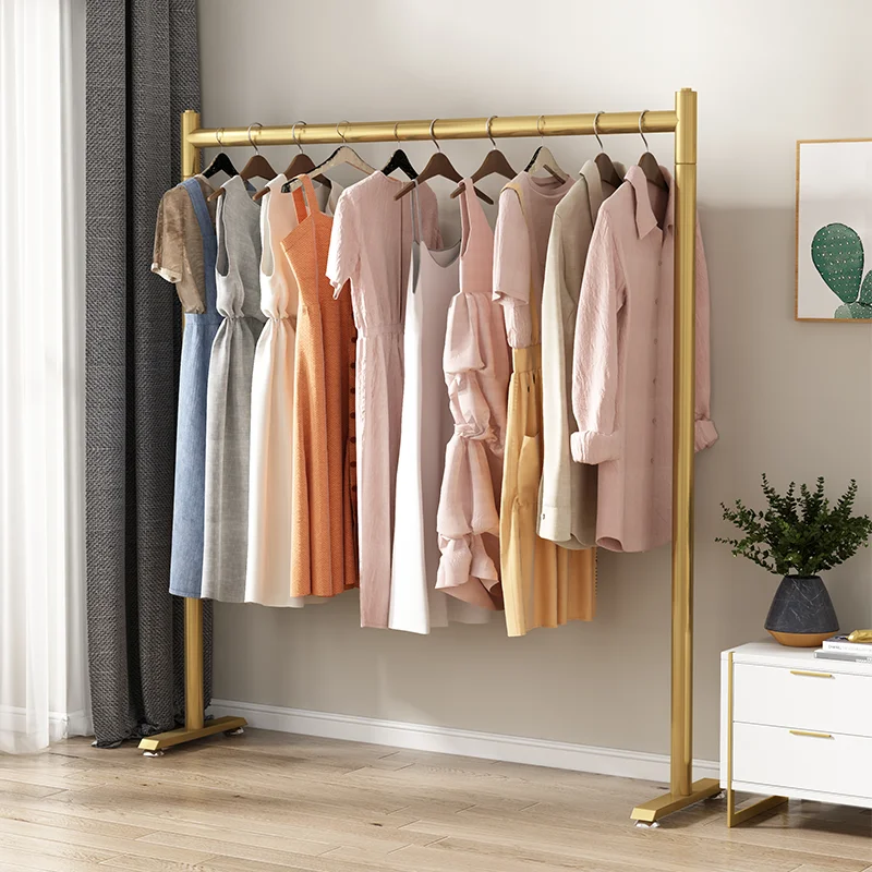 Thick Stores Sell Clothes Display Racks Living Room Furniture Bathroom Balcony Indoor Coat Hangers Wardrobe Closet Stand Holder