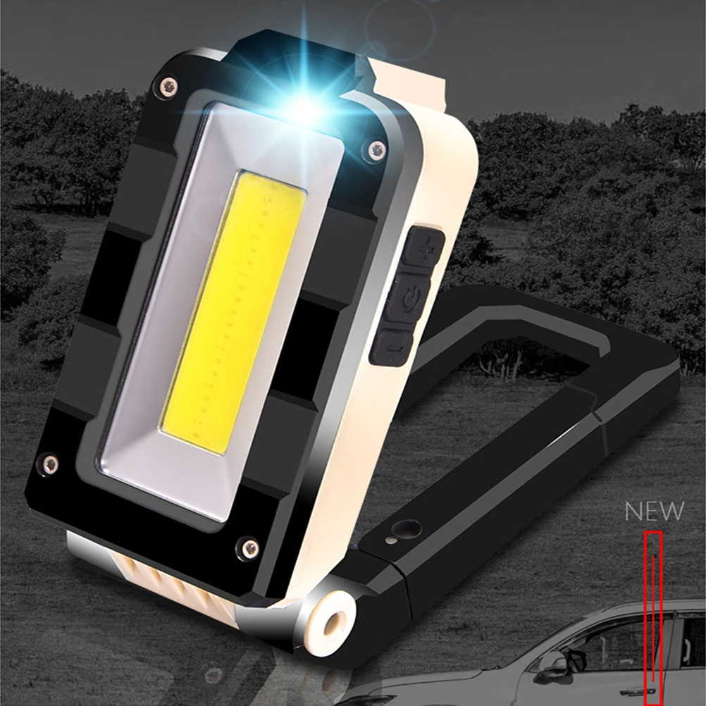 

Mini LED Flashlight Black USB Charging Magnetic Torch Super Bright Multifunctional Lamp for Camping Hiking Outdoor Vehicle