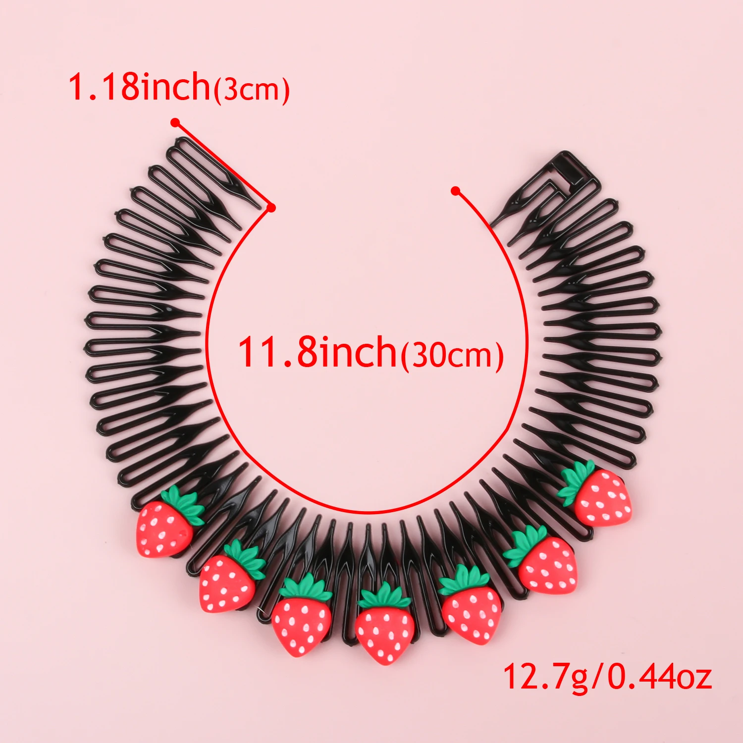 Girls Invisible Broken Hair Clip Flower Hairpin Black Acrylic Curve Needle Hair Comb Headwear for Girls Styling Hair Accessories