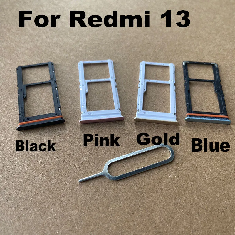 

Новинка для Xiaomi Redmi 13 Sim-карты лоток Слот держатель гнездо адаптер соединитель запасные части замена