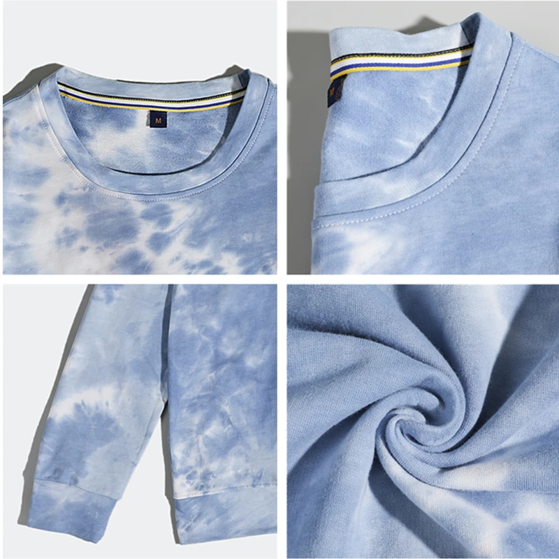 2023 Nieuwe Mode Tie-Dye Print Ronde Hals Trui Vrouwen Herfst/Winter Nieuwe Stijl Dames Losse Grote Maat Trui Met Lange Mouwen