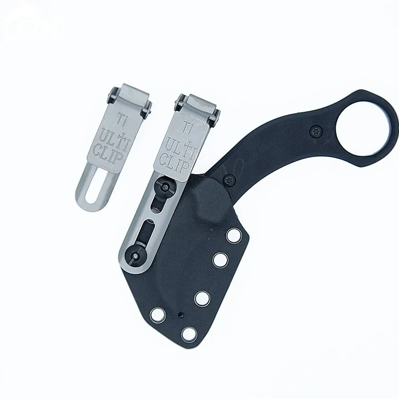 A334 ULTI Stainless Steel Long And Short Detachable Hidden Holster Accessories Lightweight Back K Clip  EDC