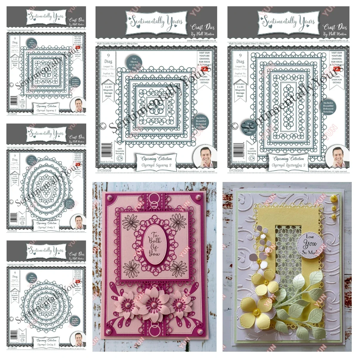 

New Handmade Carft Cutting Dies Charmed Squares Circles Ovals Rectangles Borders Die DIY Scrapbooking Diary DIY Greeting Card