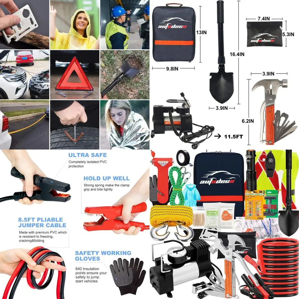 

Roadside Emergency Car Kit 95 Pieces