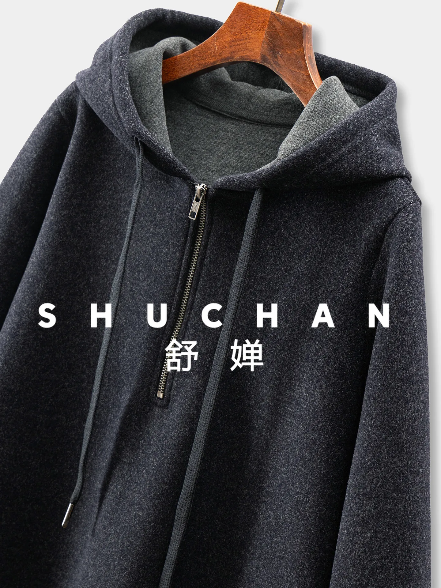 겨울 후드티 스웨트셔츠 여성용 울 함유 아세트산 루즈핏 후드 스웨터 여성용 55I6