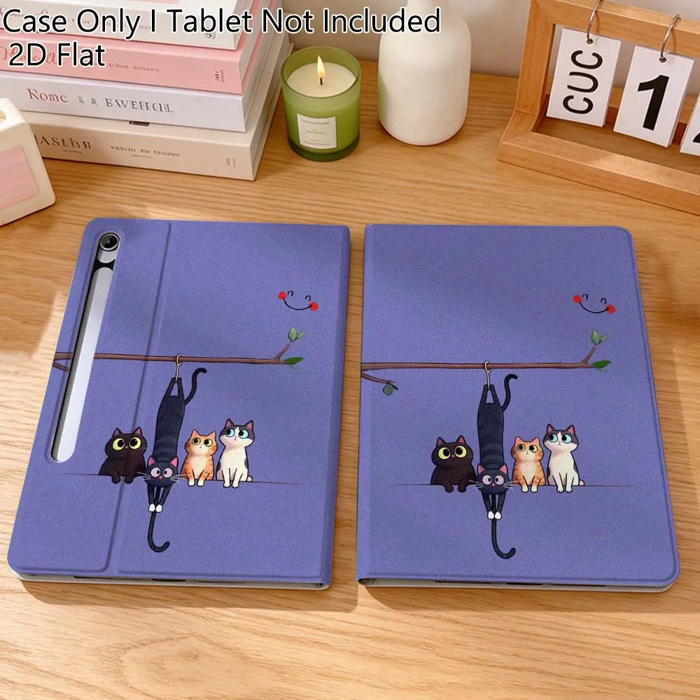 

Cartoon Cat Art Hot Gift For Samsung Galaxy Tab S10 S9 S8 S7 FE Lite Soft Flexible Support Tablet Case