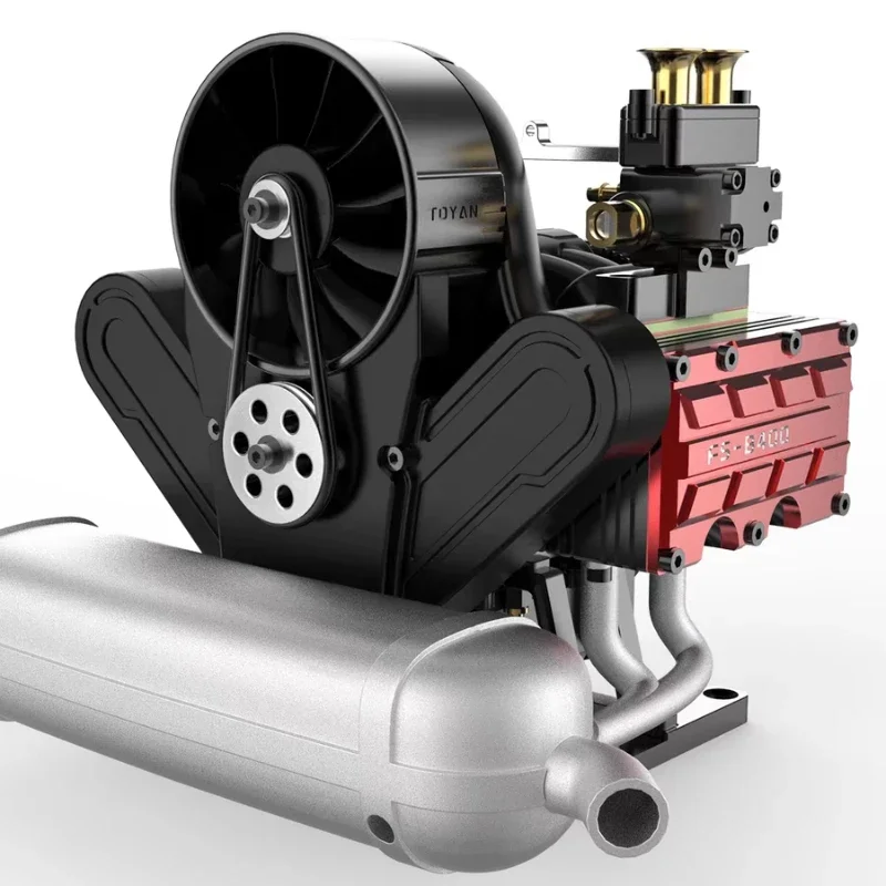 NF TOYAN Horizontally Opposed Four-cylinder Methanol Four-stroke Engine Physical Experiment Model Toy