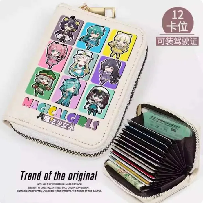 

Anime Gushing Over Magical Girls Fashion Wallet PU Purse Card Coin Zipper Cash Holder Bag Cosplay Gift B1329 Anime