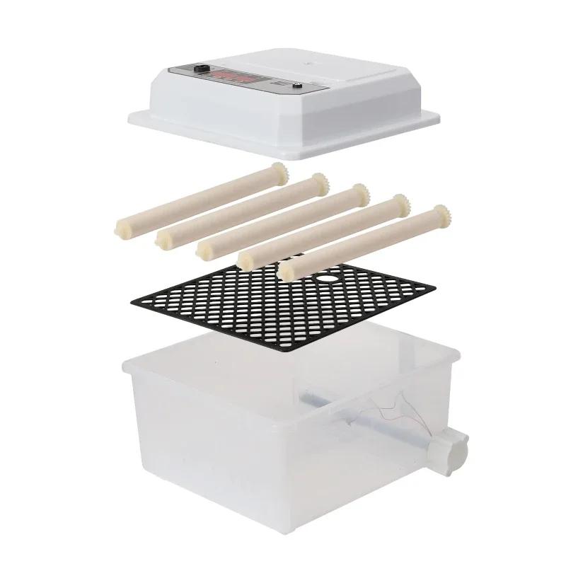 Incubadora elétrica dupla de ovos, 16 ovos, fazenda, aves, giro totalmente automático, mini chocadeira doméstica para frango, ganso, pato, pássaro