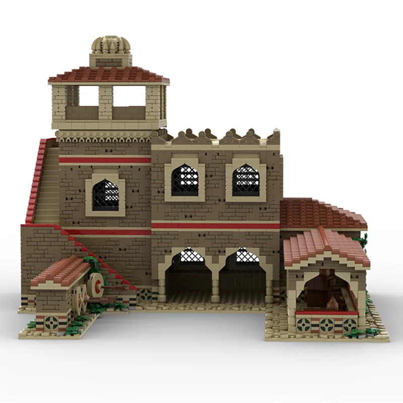5712pcs MOC Age Of Empires - Archery Range Middle Eastern Games Model Building Blocks Education Assemble Collection Display