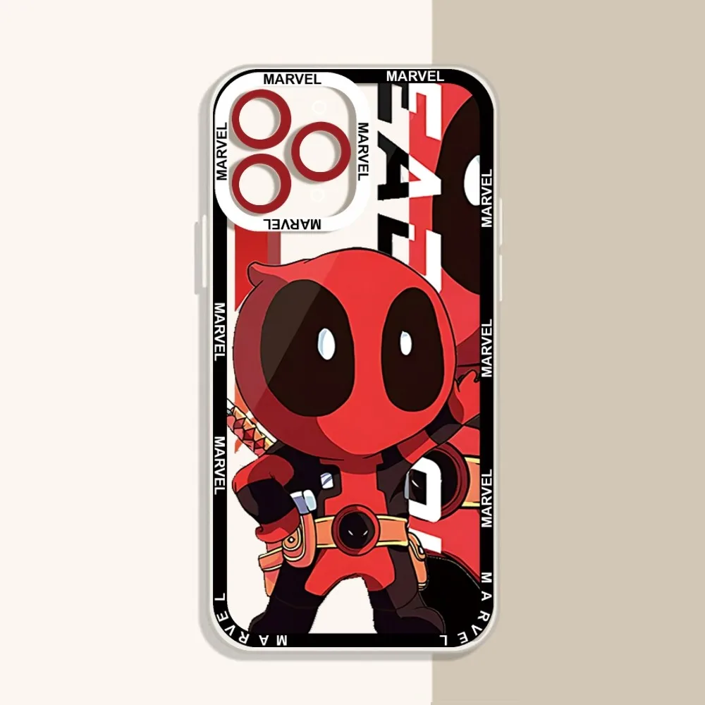 D-DeadpoolS-M-MarvelS-para Phone Case For IPhone 12 11 13 14 Pro Max XR XS Max X SE2020 7 8 Plus Case