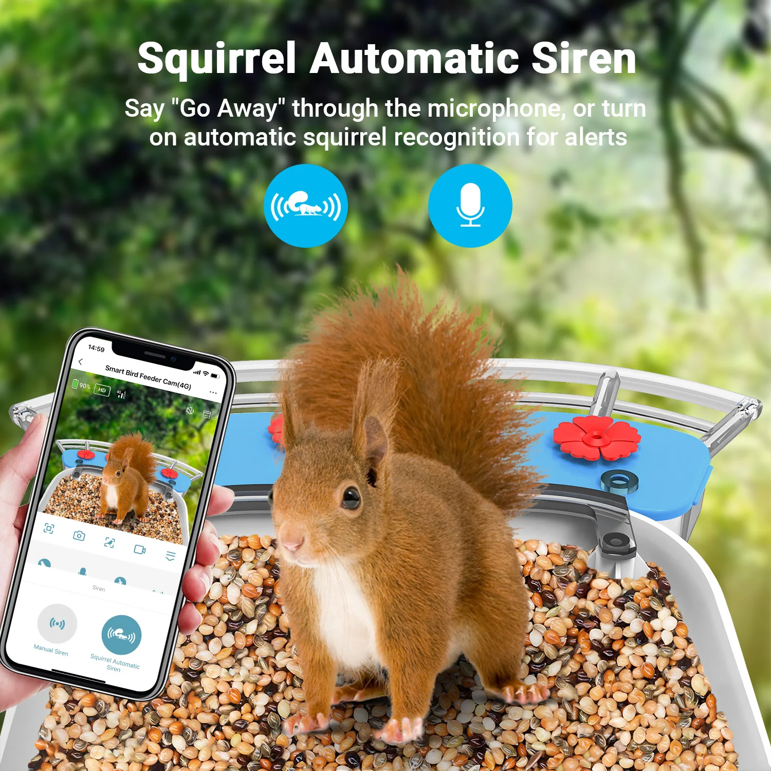 เครื่องให้อาหารนกอัจฉริยะ, กล้ - Bird Feeder Camera Wifi Smart Ai บทวิจารณ์และราคา