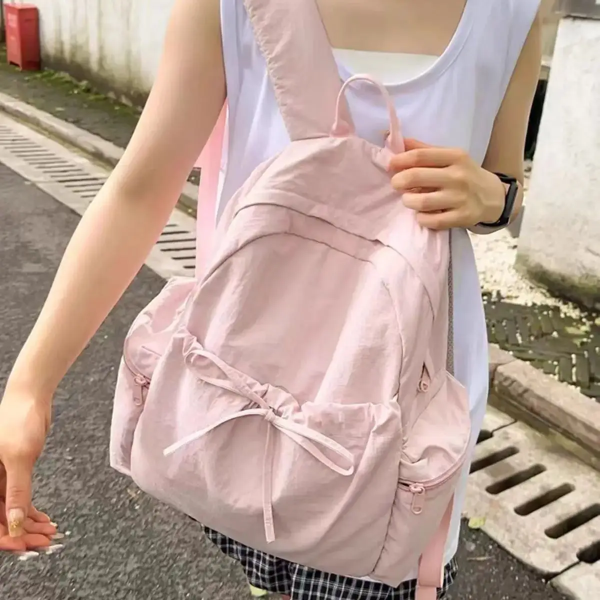 Casual Backpack Women Large Capacity Fashion Junior High School Student Cloth Bag Korean Travel Backpack girl school backpacks