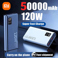 Xiaomi 120W Power Bank 50000mAh High Capacity Fast Charging Powerbank Portable Battery Charger For iPhone Samsung Huawei New