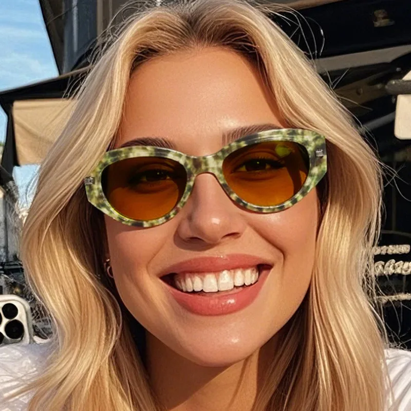 Trendy Beliebte Cat Eye Sonnenbrille Weiblich Männlich Luxus Marke Designer Brillen Outdoor Fahren Reise Schatten Unisex UV400 Lentes