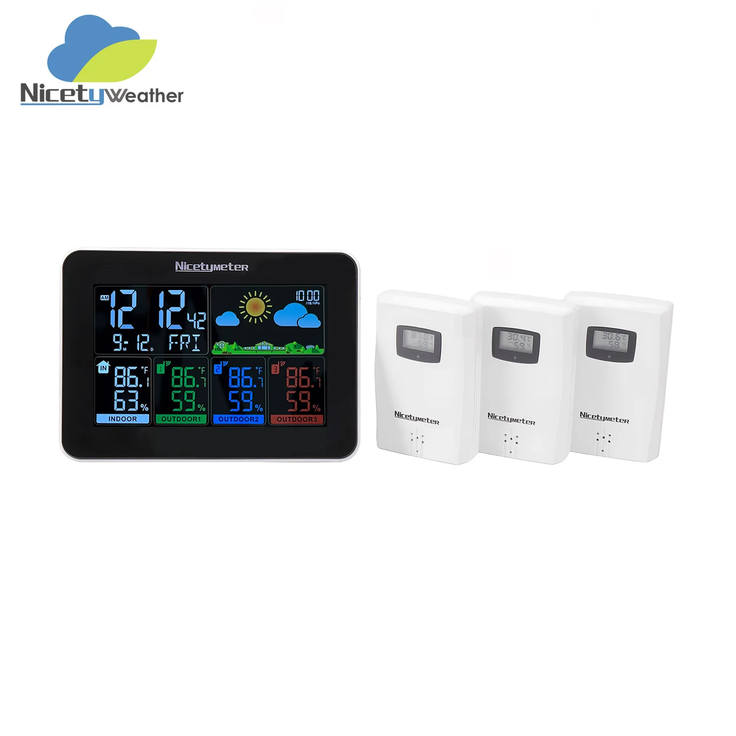 Monitoring + Comfort Warning Weather/alarm Clock Humidity Housekeeper Three-zone Temperature Control Temperature and Humidity