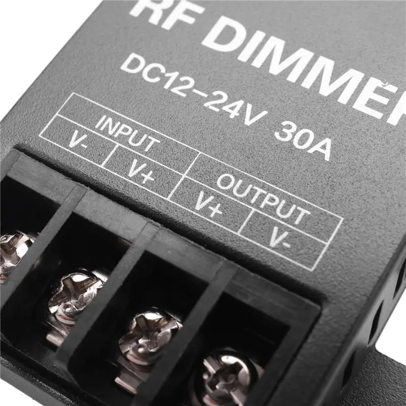 DT51 12V RF LED Dimmer Wireless Brightness 3 Keys Remote Controller DC 12V-24V 30A 720W for Single Color Strip Light