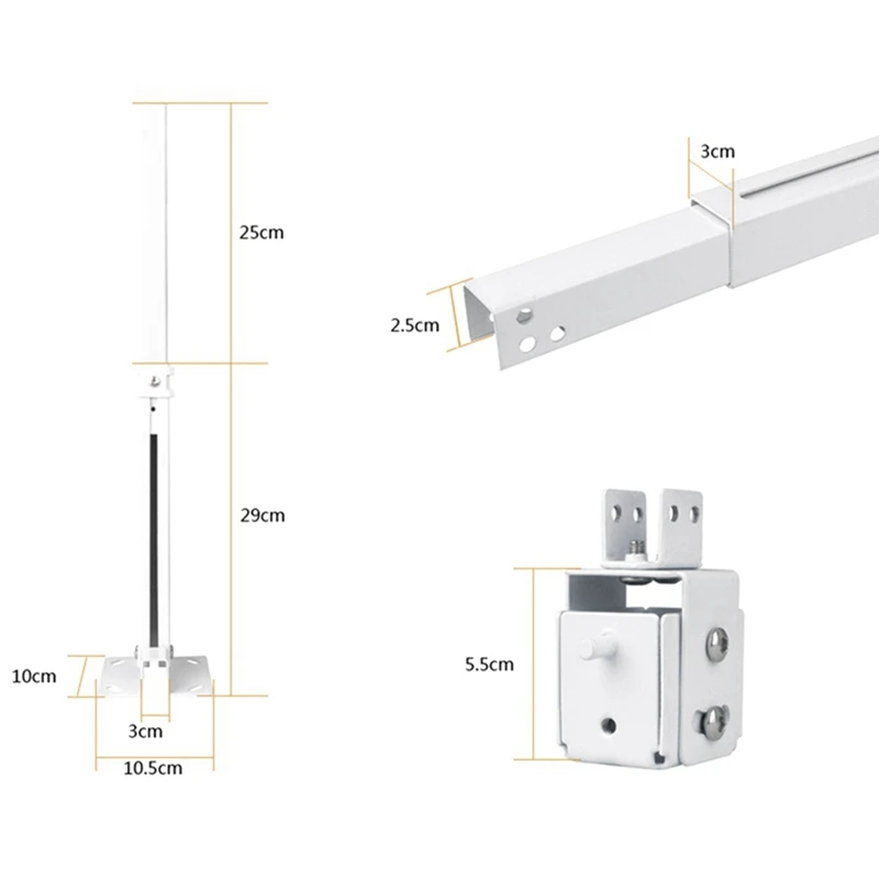 Projector Mount,Universal Full Motion Ceiling Bracket With Extendable Arms Swivel Mount For Home And Office Projector