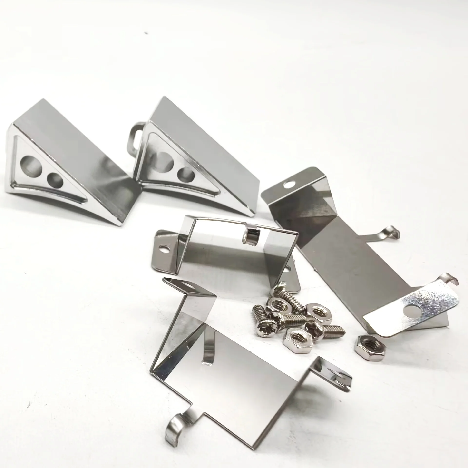 Dige Model Tire Stop Stopper For Tamiya RC Trailer Truck 56323 For Scania 1/14 Stainless Steel Modified Parts Rc Accessories