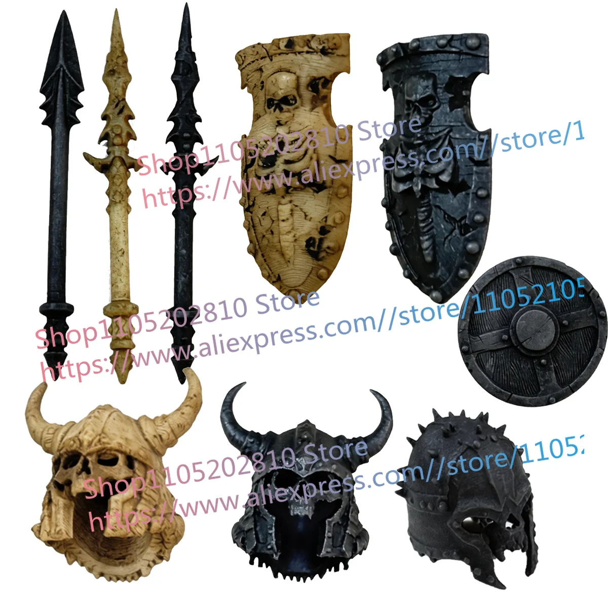 Middeleeuwse kasteel ridder figuren bouwstenen soldaten militie edelman non monnik accessoire staf rozenkrans helm schild kind speelgoed cadeau