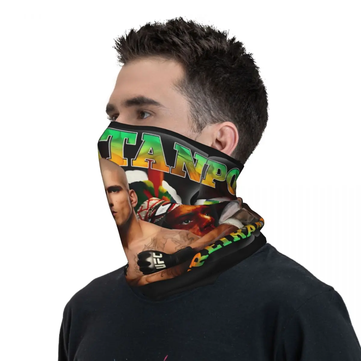 Outdoor Sports Balaclava Humorous Alex Pereira Poatan Fighting Bicycle Mask Soft Bike Tactical Mask Fashion Protection Scarves