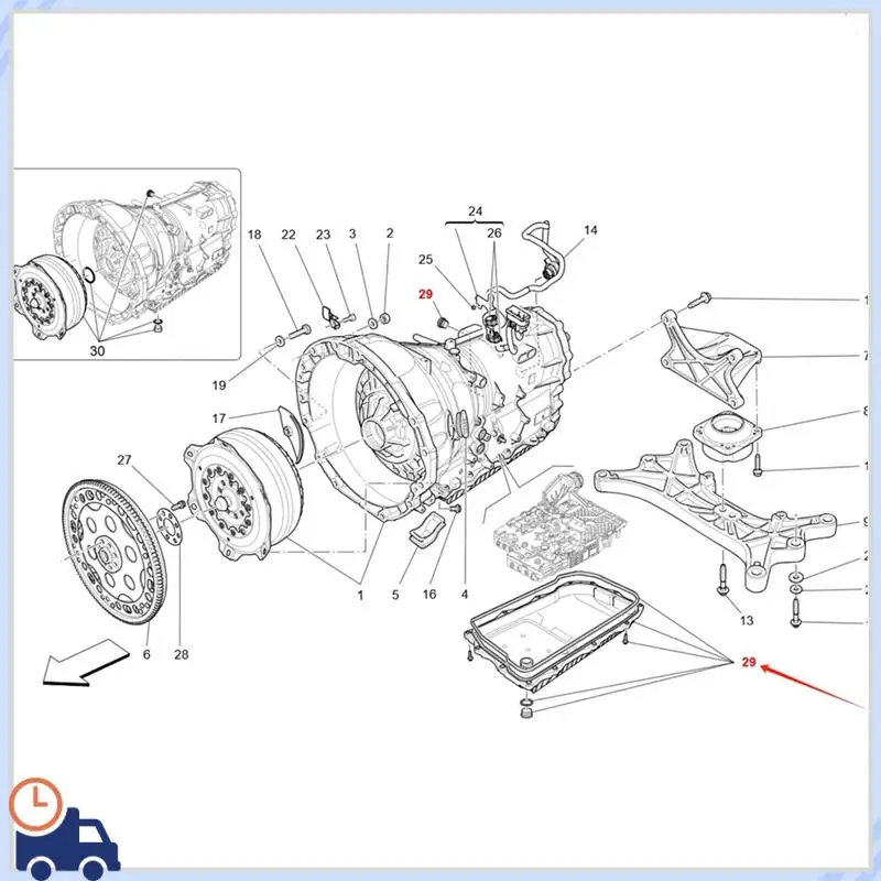 

Durable Transmission Gearbox Oil Pan Oil Sump Kit 673003178 673005766 673011113 For Maserati New High Quality Auto Parts