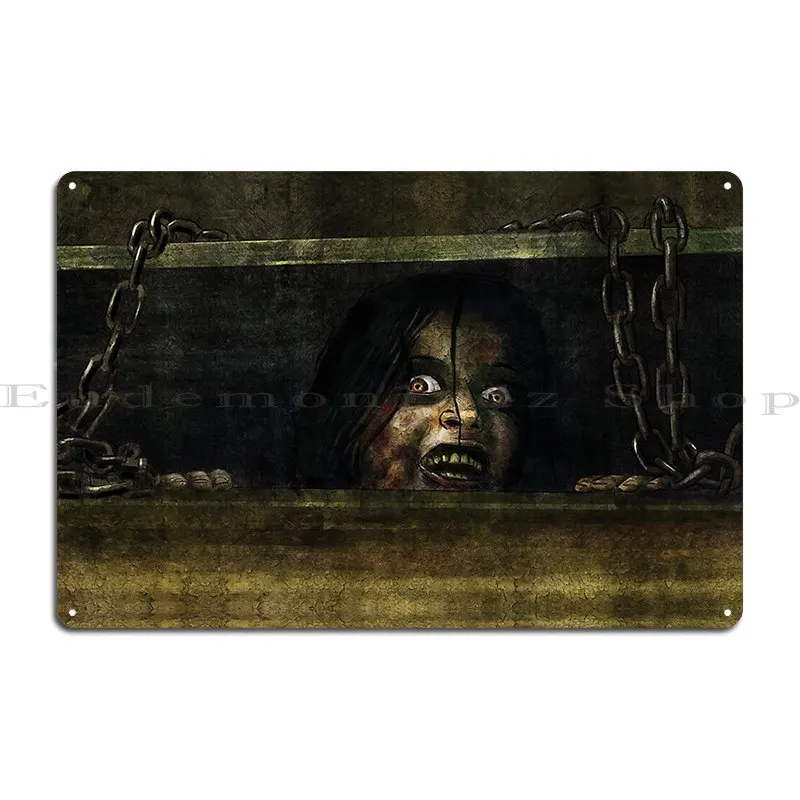 Evil Dead Demon Metal Plaque Poster Print Cinema Pub Cinema Garage Tin Sign Poster