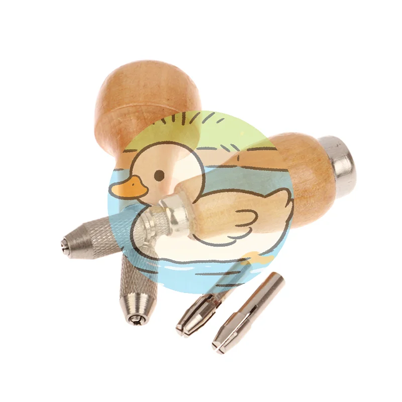 

[HS][LA] 1 шт. DIY Инструменты для изготовления ювелирных изделий: ювелирный тис-пресс с деревянной ручкой и 2 патронами для намотки проволоки, набор инструментов для обжима и обмотки проводов