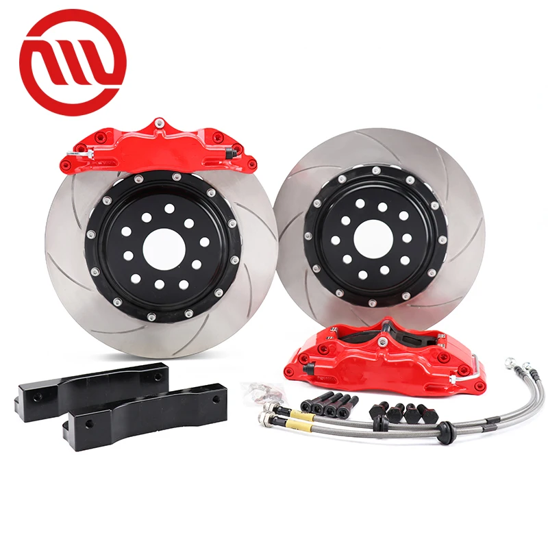 Auto Brake For AP 5200 Racing 4 Pot Aluminum Brake Caliper 330mm Rotor Kit For VW CC EOX Tiguan PASSAT Polo Golf GTI CC EOS R17