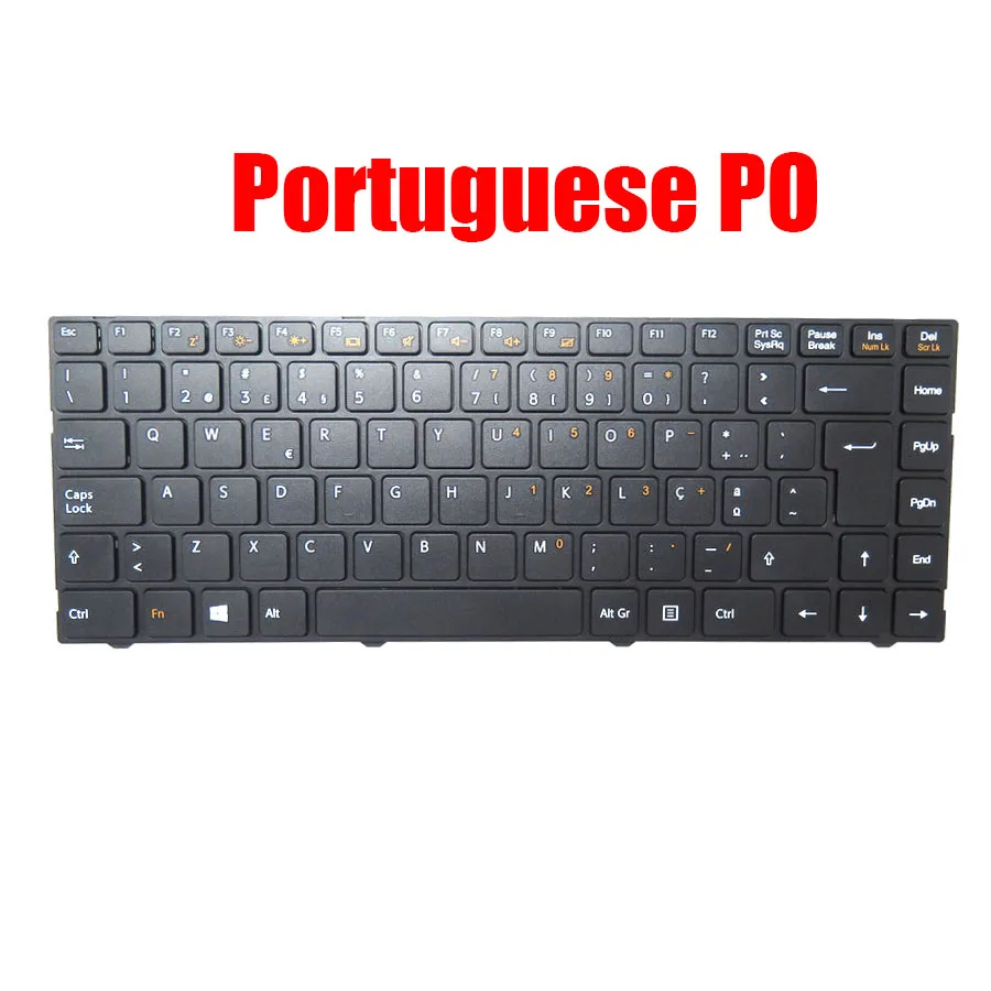 Laptop Keyboard For Jp.ik For Leap W501 W501R Portuguese PO Black Without Backlit New