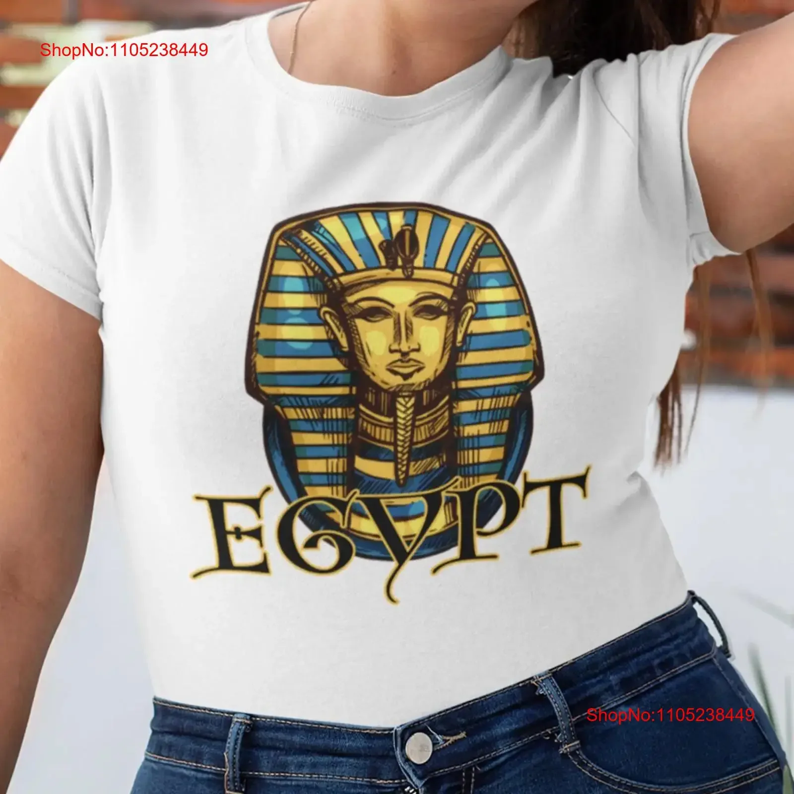 King Tut Egypt T Shirt Tutankhamun Ancient Egyptian Mummy History Lover vintage Washed Comfortable Versatile fashion Stretched