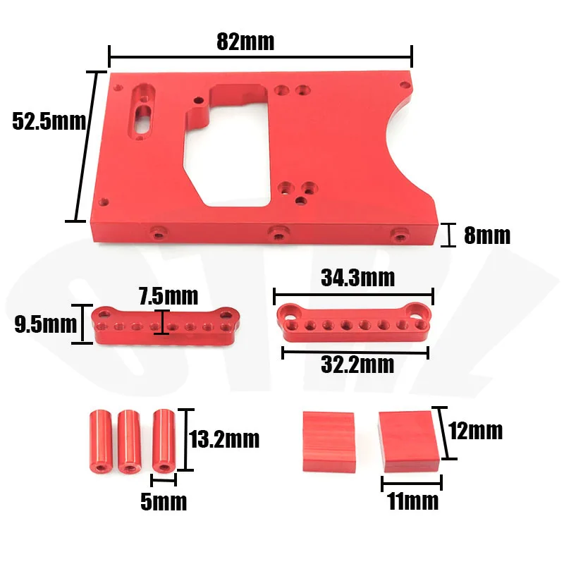 MN D90 D91 D96 D99 MN90 MN99S 1/12 RC Xe Kim Loại Bọc Vô Lăng Servo Cố Định Gắn Chân Đế Tia Nâng Cấp Phụ Kiện