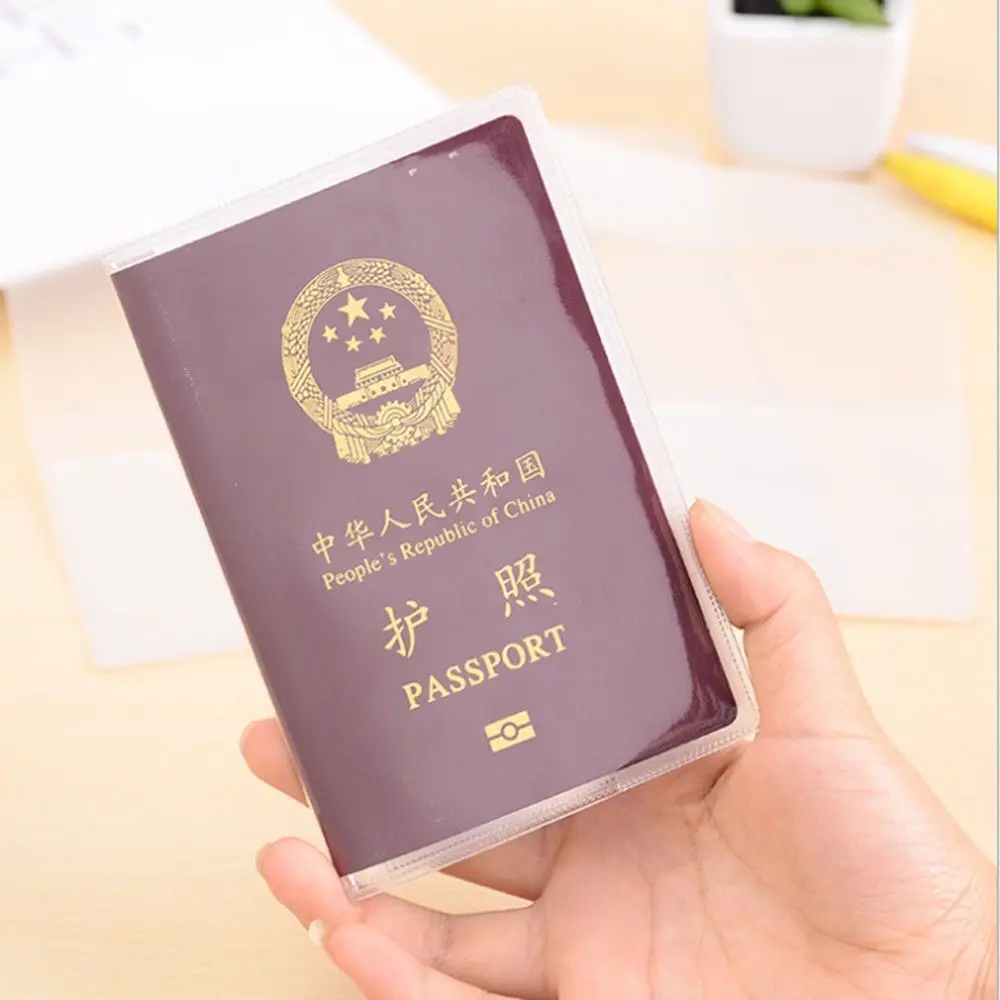 Bag Document Organizer Travel Protector Case Clear ID Card Protective Case Transparent Passport Case Holder