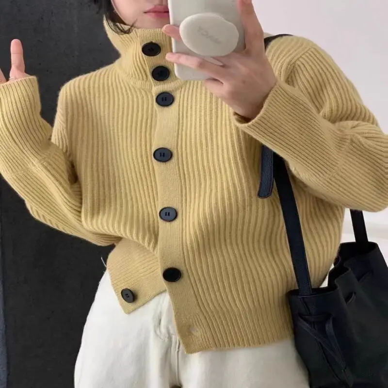 

Woman clothes winter 2025 Loose Thick cozy tops women's clothes Knitwear Cardigan Sweater Coat korean popular