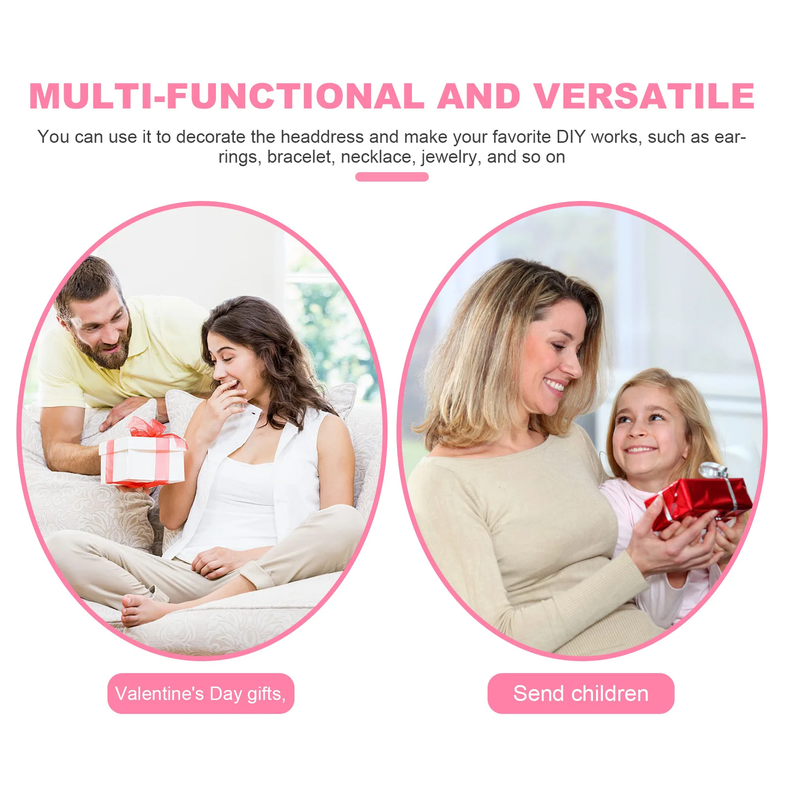 8Pcs Bead Pendants Mixed Color DIY Jewelry Making Charms Necklace Earrings Accessories Tulip Shaped Charms