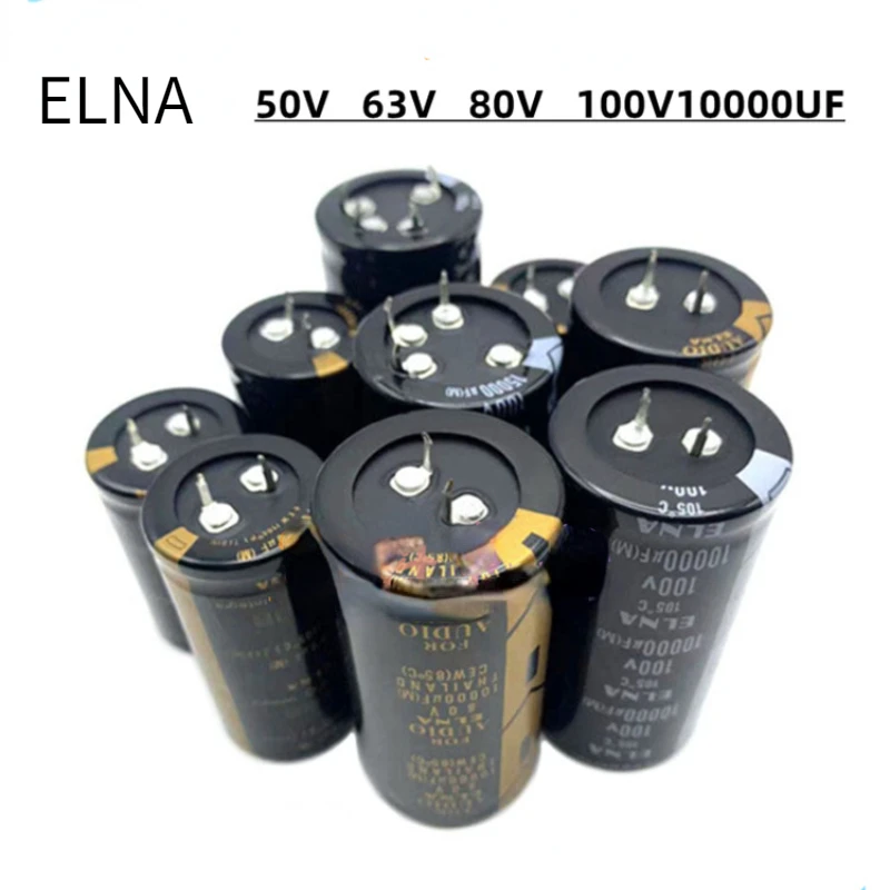 （1PCS）ELNA 50V 63V10000UF aluminum electrolytic capacitor 80V 100V10000UF audio system JP(Origin)