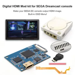 Hispedido-dcデジタル-デジタルhdmi modキット,sega dreamcastコンソール