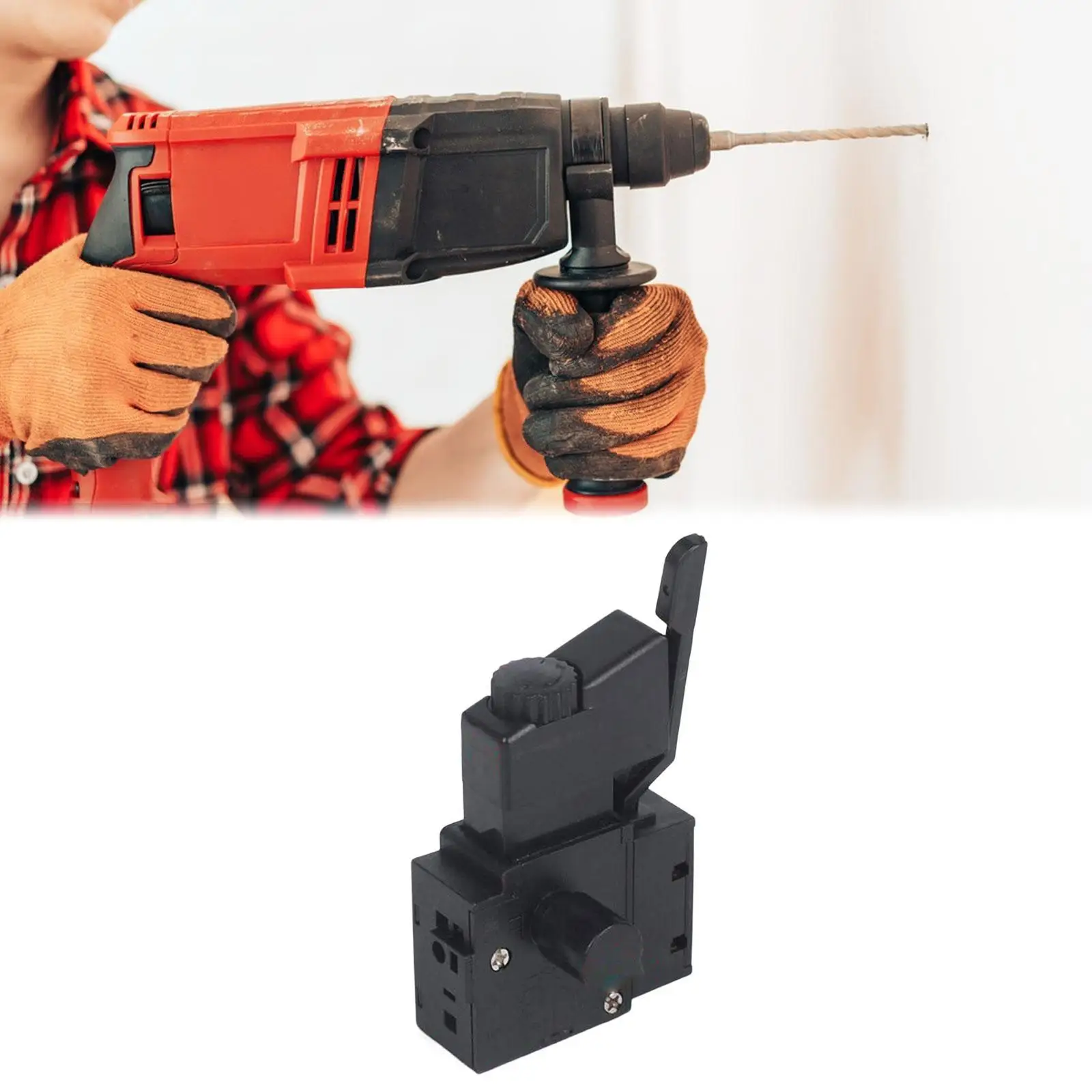 Electric Drill Switch Speed Control Trigger Adjustable Switch Lever Replacement Accessory for Hand Tool Drilling Wood Steel
