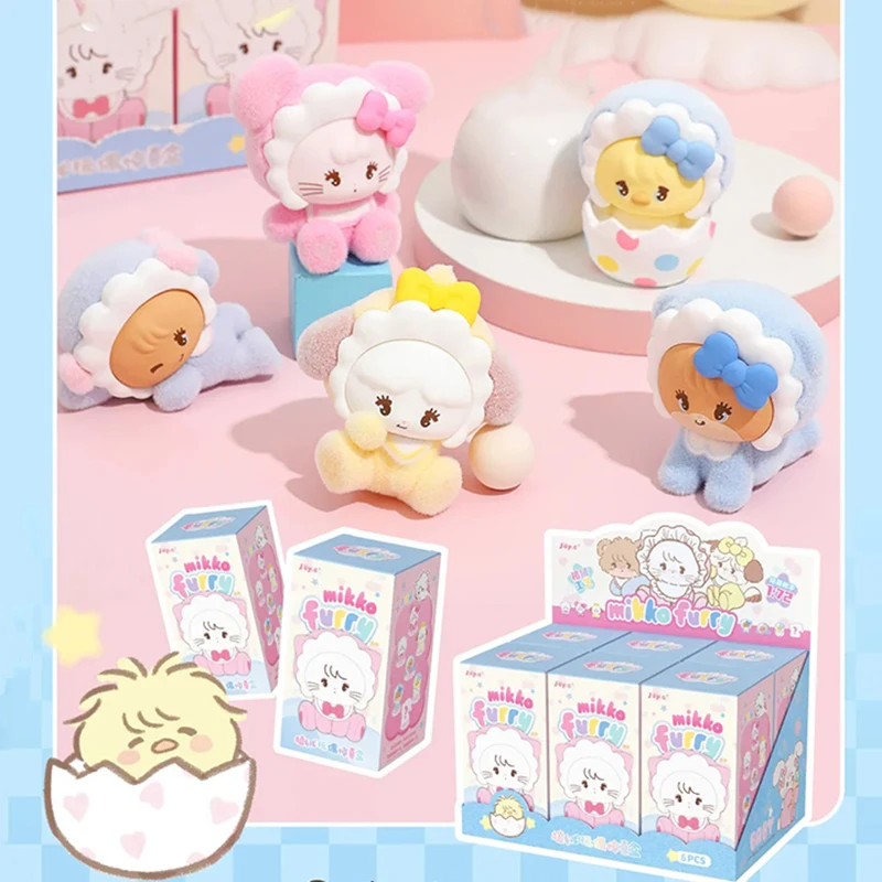Nueva serie Mikko, Mini caja ciega de juguete Kawaii Mikko Moouse, estatuilla de leche, caja sorpresa, adornos de escritorio para niña, regalo de cumpleaños