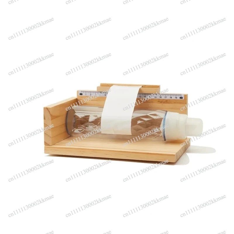 Handheld Wooden Label Tool | Adjustable Semi-Automatic Bottle Label Applicator