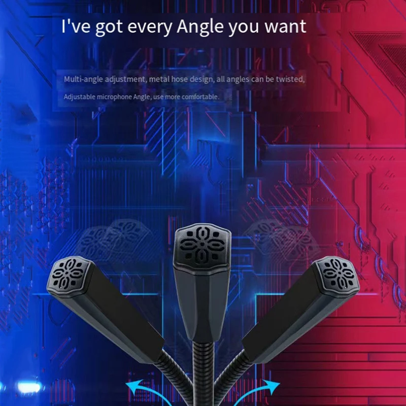 Q2 Desktop Gooseneck Condenser Microphone XLR Conference Microphone For Meetings/Voice/Games, 3.5Mm Easy To Use