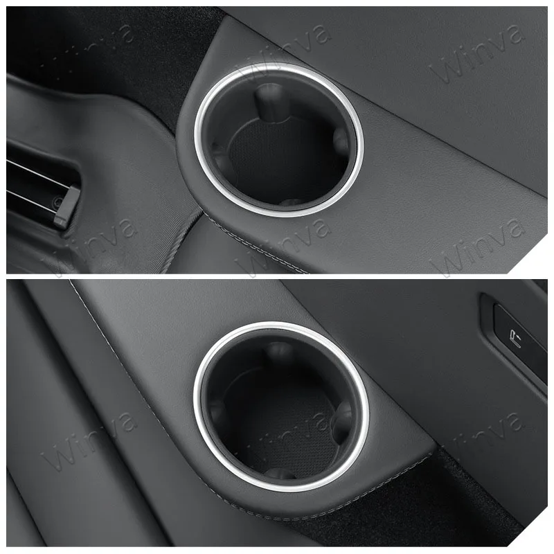 for Tesla Model YL 2026 Six-Seater 2PCS Third Row Silicone Cup Holder Insert Water Cup Holder Organizer Storage Box Accessories view 5