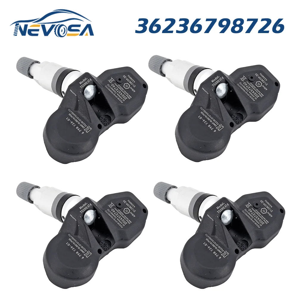 NEVOSA 36236798726 sensore TPMS per 36236781847 BMW 1 3 5 6 7 serie E90 E60 E65 X3 X5 X6 Audi A4 B5 A6 36236781847 433MHz