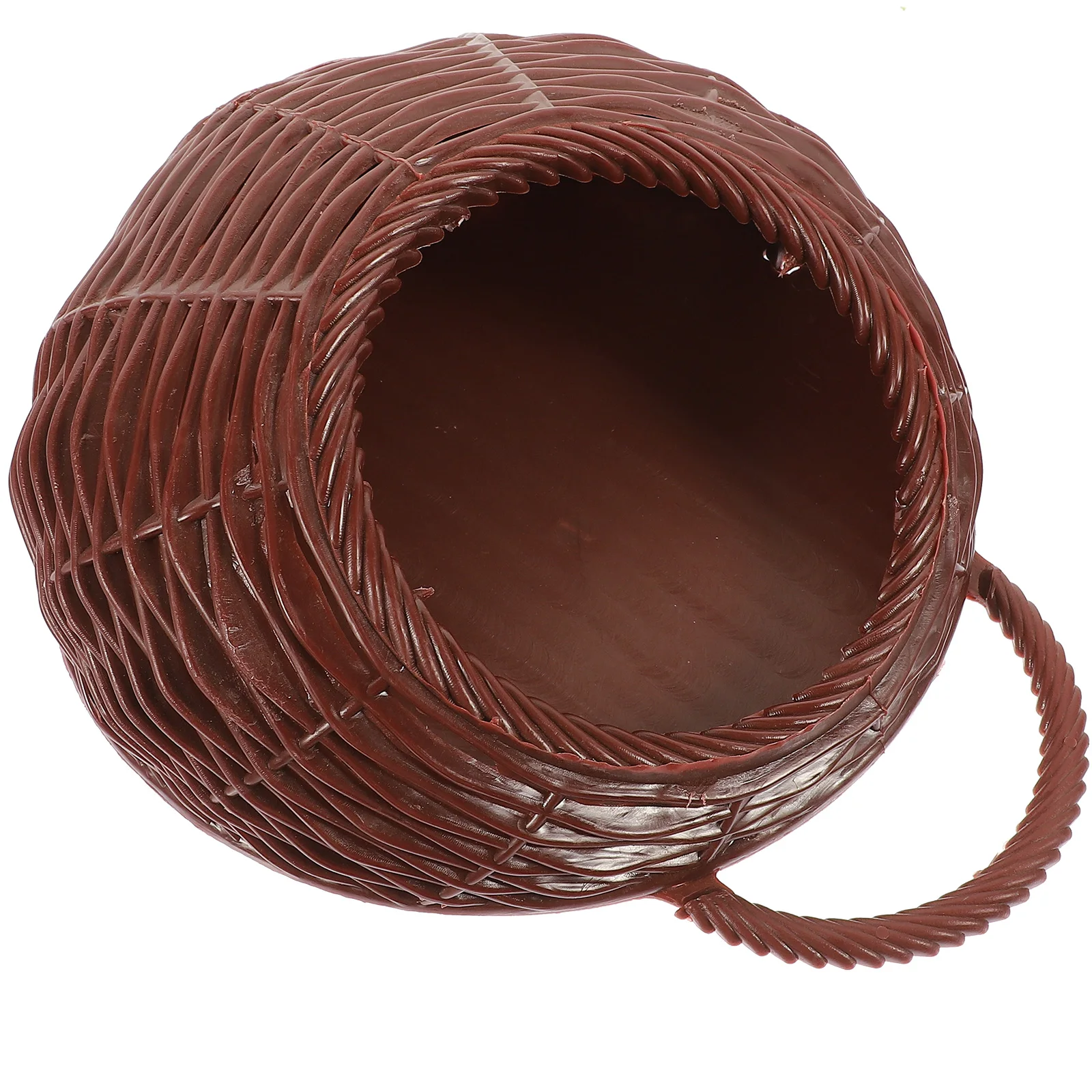 Cesta Colgante de Plástico para Almacenamiento, Ligera, para Montar en la Pared, para Hogar, Jardín, Cocina, Organizador de Frutas y Verduras, Estilo Rústico