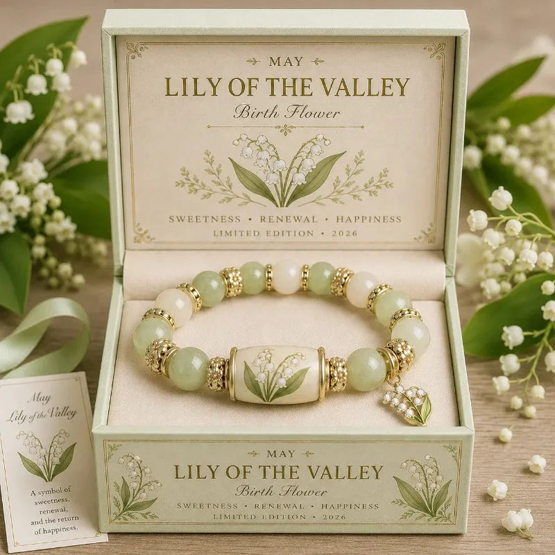 December birthday flower bracelet,dripping oil orchid chalcedony bracelet,best gift for your lover,mother,sisters,and colleagues
