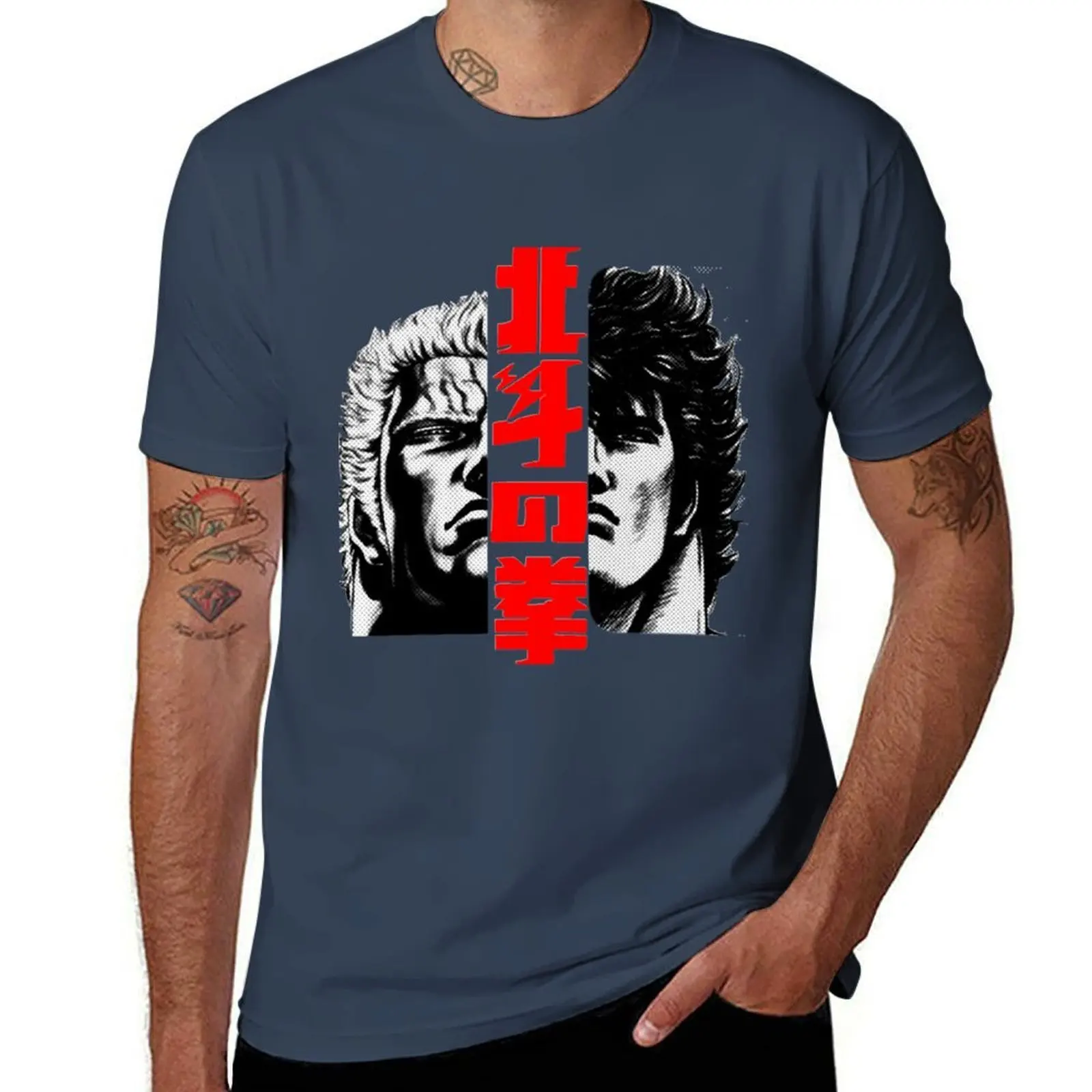 

Kenshiro and Raoh T-Shirt Summer Fashion Casual Tee Shirt