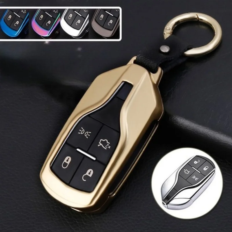 

A+ Zinc Alloy Car Key Fob Case Cover Bag For Maserati Ghibli Levante Quattroporte